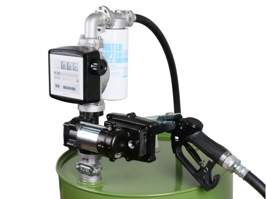 Piusi DRUM EX50 12V 直流 K33 ATEX 燃油分配器 + 自动喷嘴,型号:F0037501A